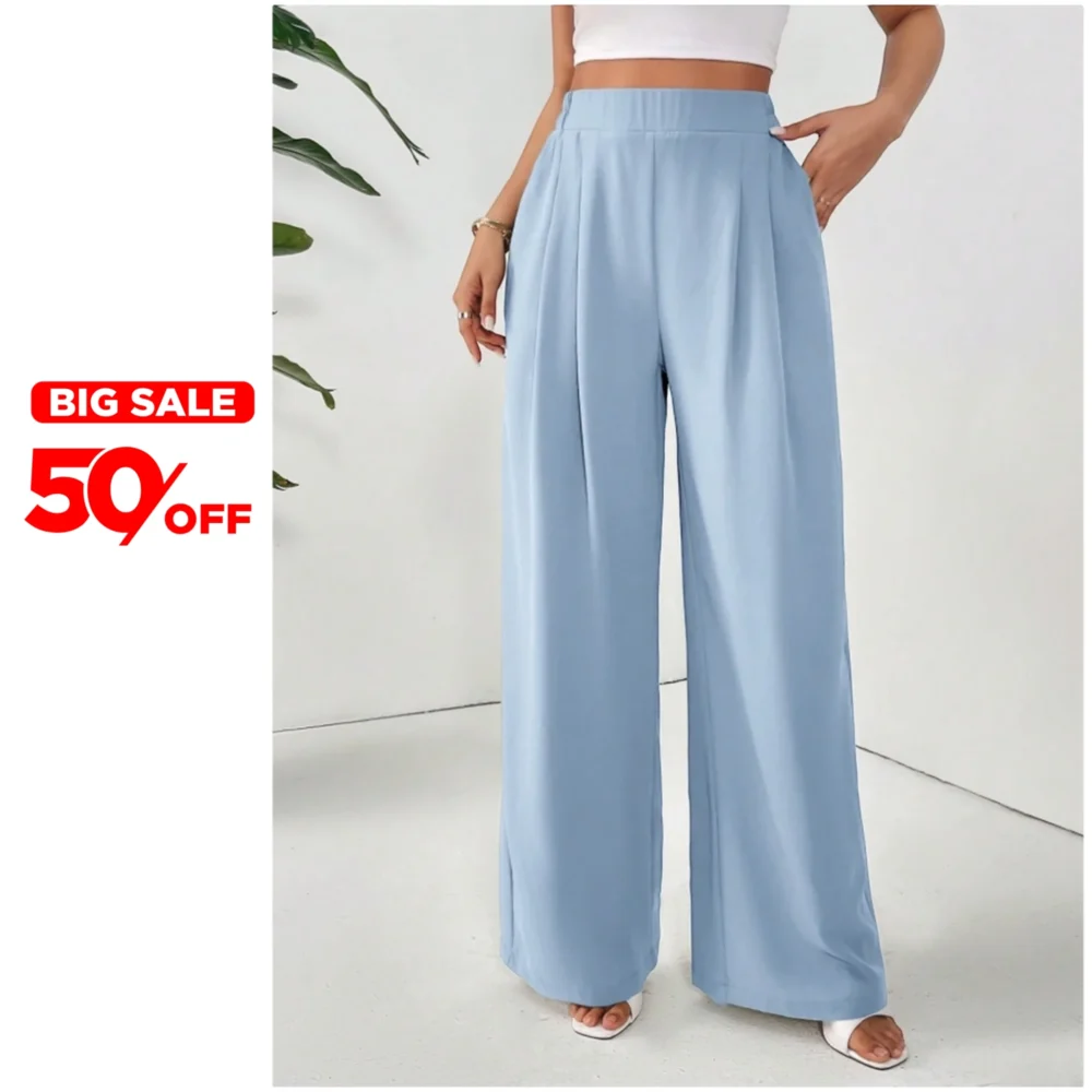 High-waisted-wide-leg-trousers