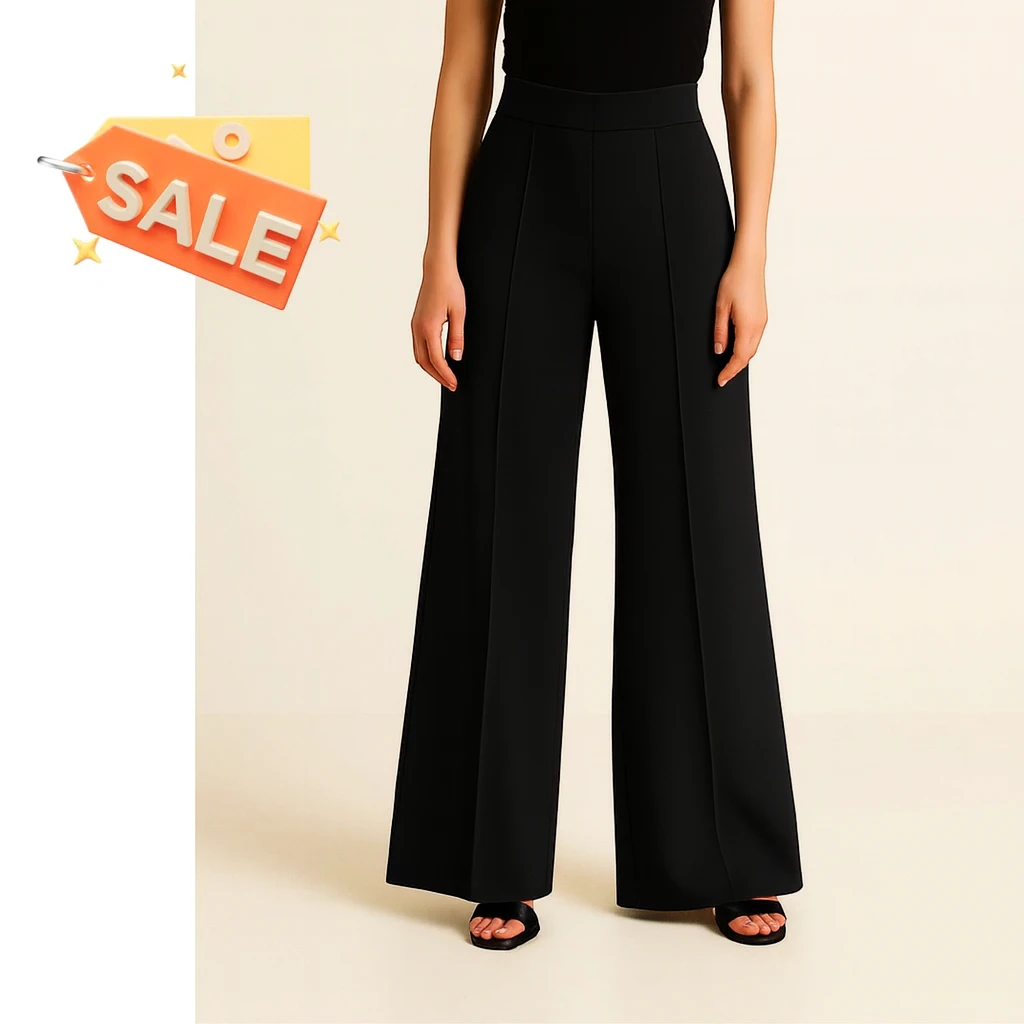 Black-Street-Leg Trousers