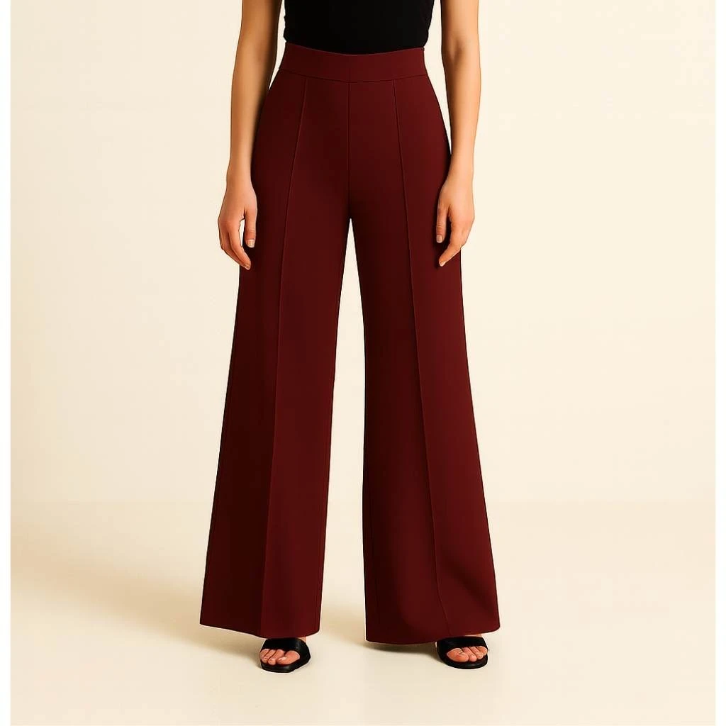 burgundy-Street-Leg Trousers