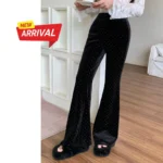 Velvet Rhinestone Flare Pant - Image 8