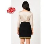 Suede-Mini-Skirt-Gold-Trim - Image 6