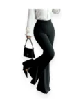 Black High Waist Flare Pants