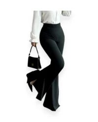 Black High Waist Flare Pants