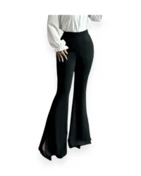 Black High Waist Flare Pants - Image 4