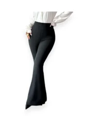 Black High Waist Flare Pants - Image 6