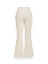 Apricot Flare Scuba Pants for Women – Back View