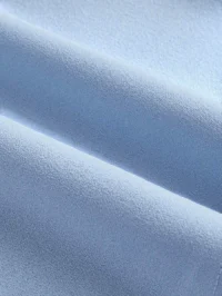 Baby Blue Scuba Crepe Fabric Texture – Close Up