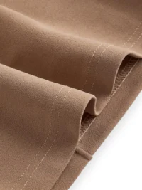 Khaki Scuba Crepe Fabric Texture – Close Up