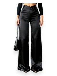 Satin High Waist Pants