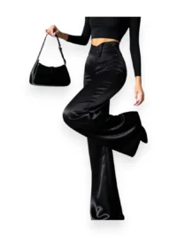 Satin High Waist Pants - Image 3