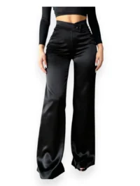 Satin High Waist Pants - Image 4