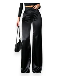 Satin High Waist Pants - Image 7
