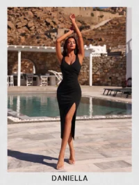 Luna Slit Dress - Image 3