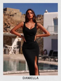 Luna Slit Dress - Image 4