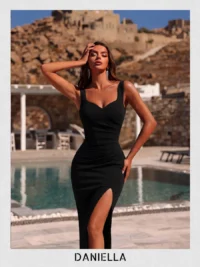 Luna Slit Dress - Image 6