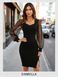 Noir Belle Dress - Image 4