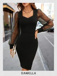 Noir Belle Dress - Image 5
