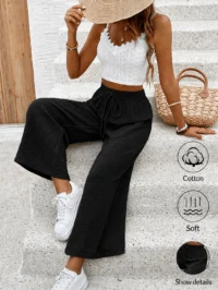 Soft Wide-Leg Pants - Image 4