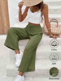 Soft Wide-Leg Pants - Image 3