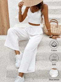 Soft Wide-Leg Pants - Image 2