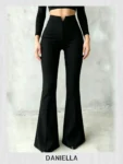 V-Cut Flare Pants