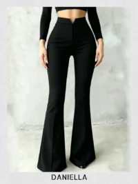 V-Cut Flare Pants - Image 2