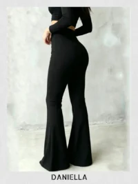V-Cut Flare Pants - Image 3