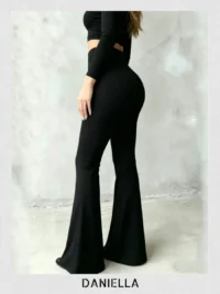 V-Cut Flare Pants - Image 4