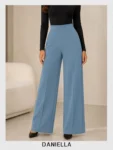 Sky Blue Wide Pants